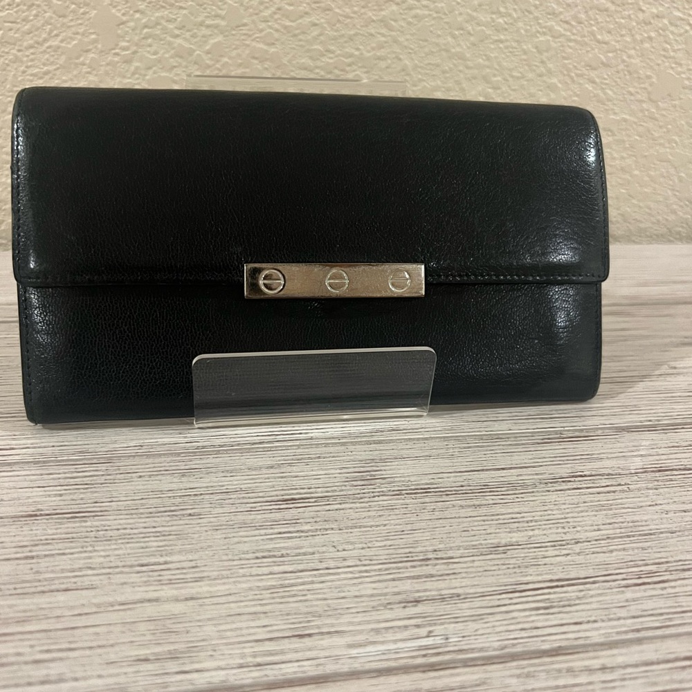 CARTIER Black Leather Wallet - Picture 2 of 12